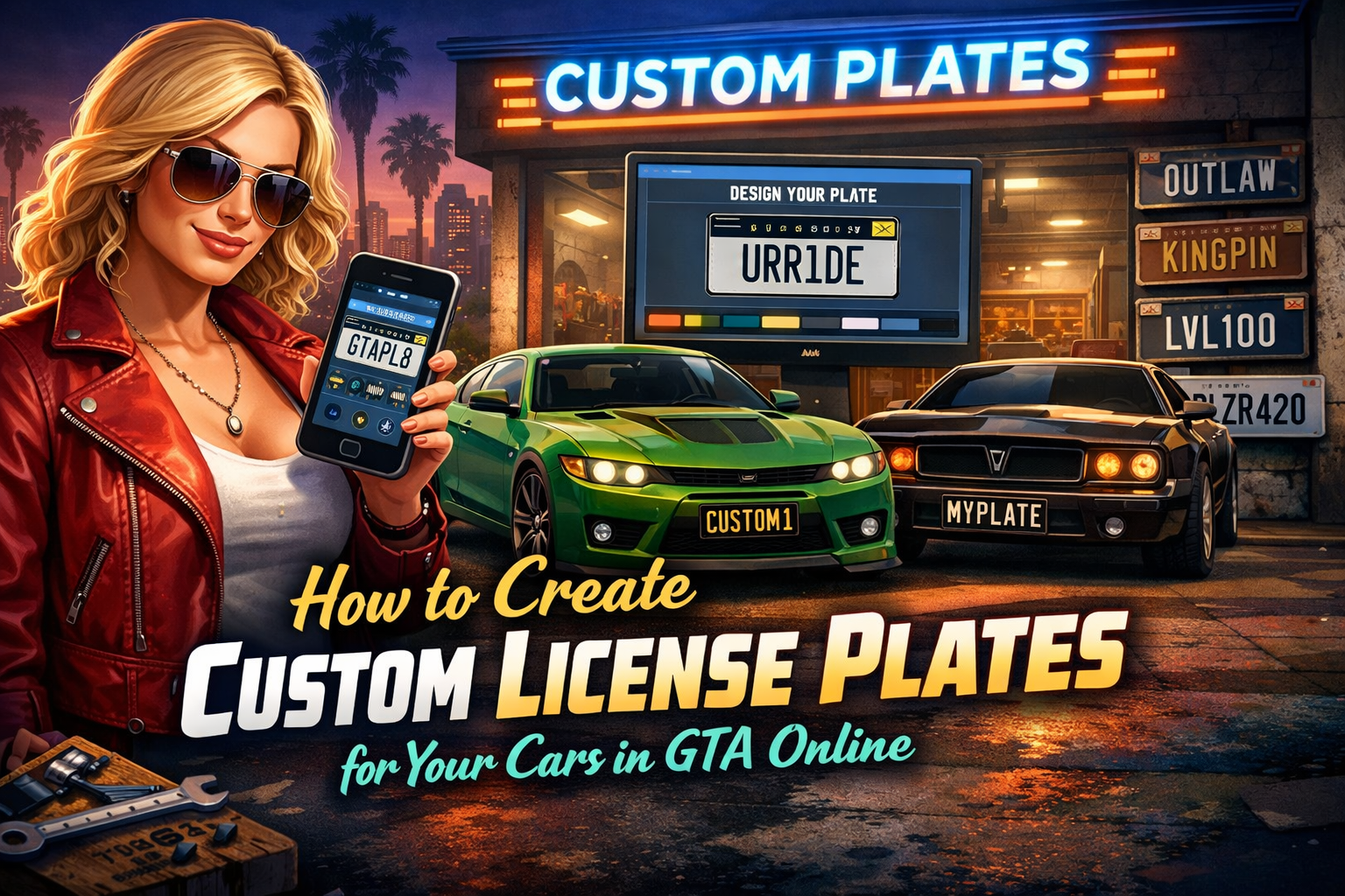 How to Create Custom License Plates for Your Cars in GTA Online