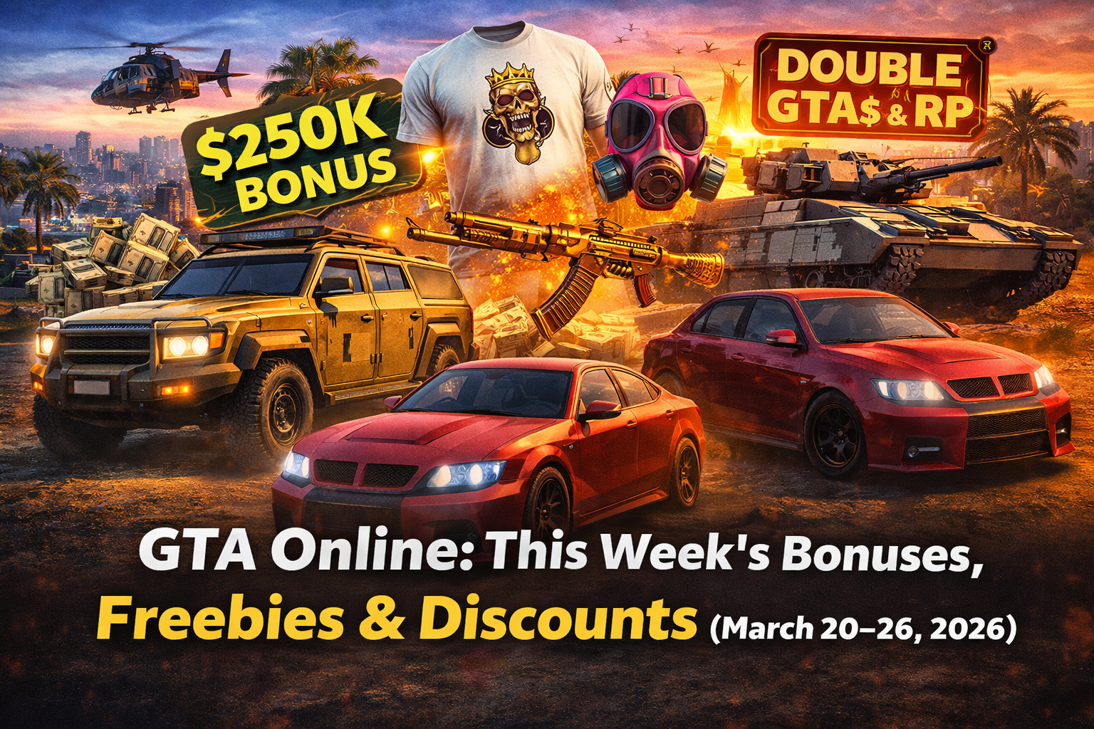GTA Online: This Week’s Bonuses, Freebies & Events (March 19–25, 2026)