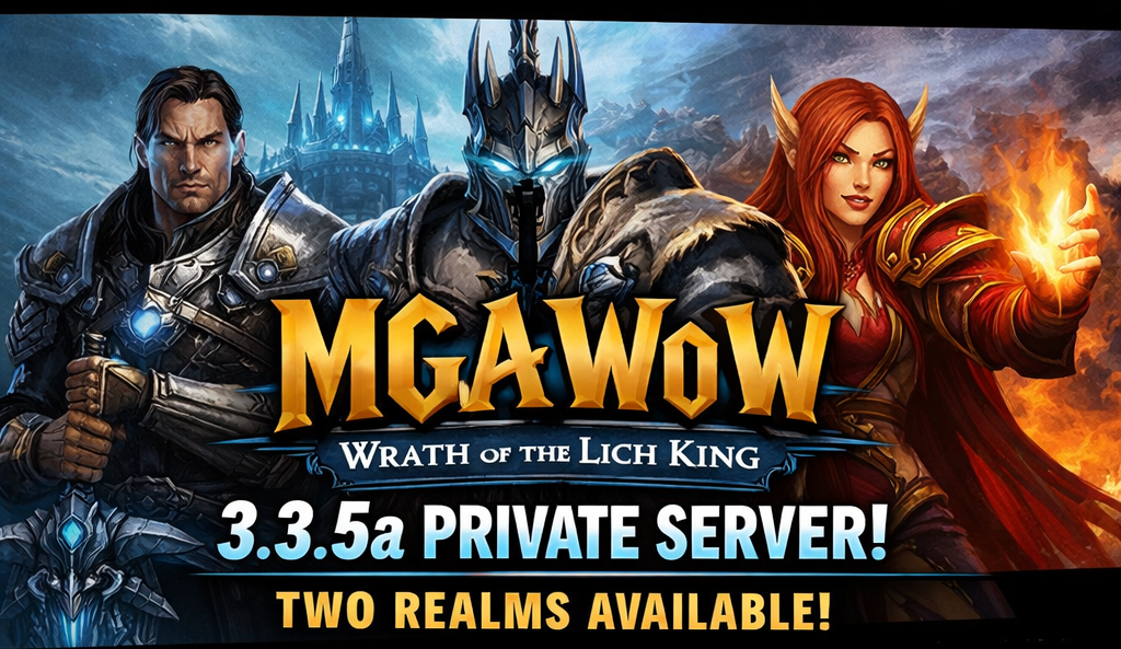 MGAWoW – Classic WoW 3.3.5a, Free to Play!