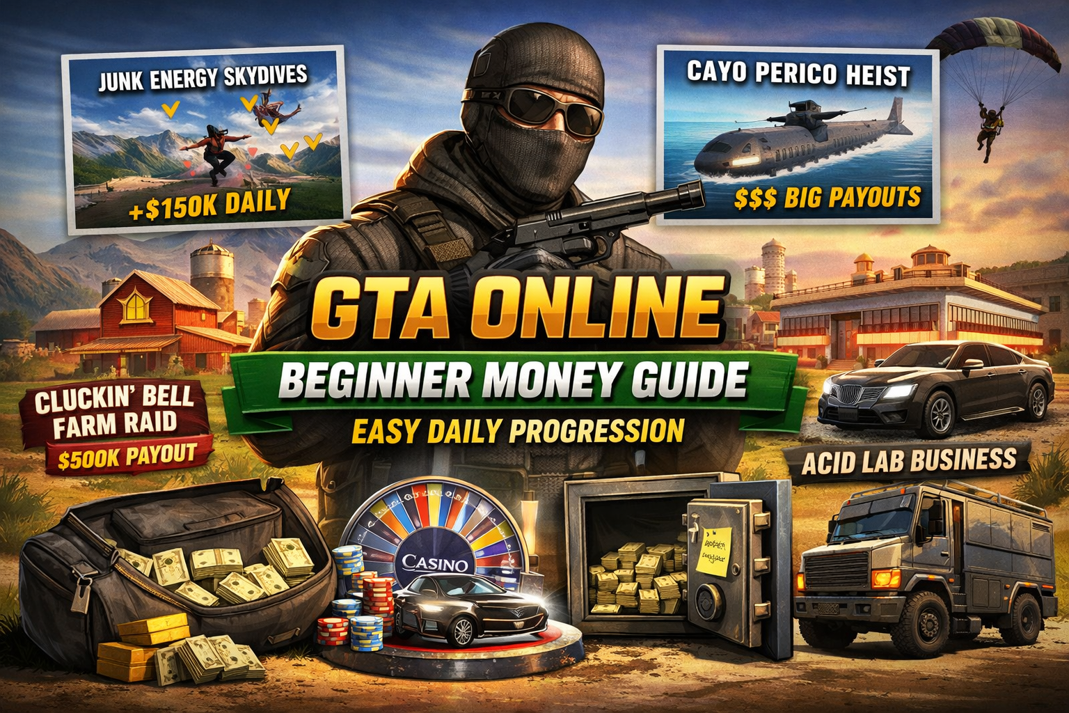 💰 GTA Online Beginner Money Guide (Easy Daily Progression)