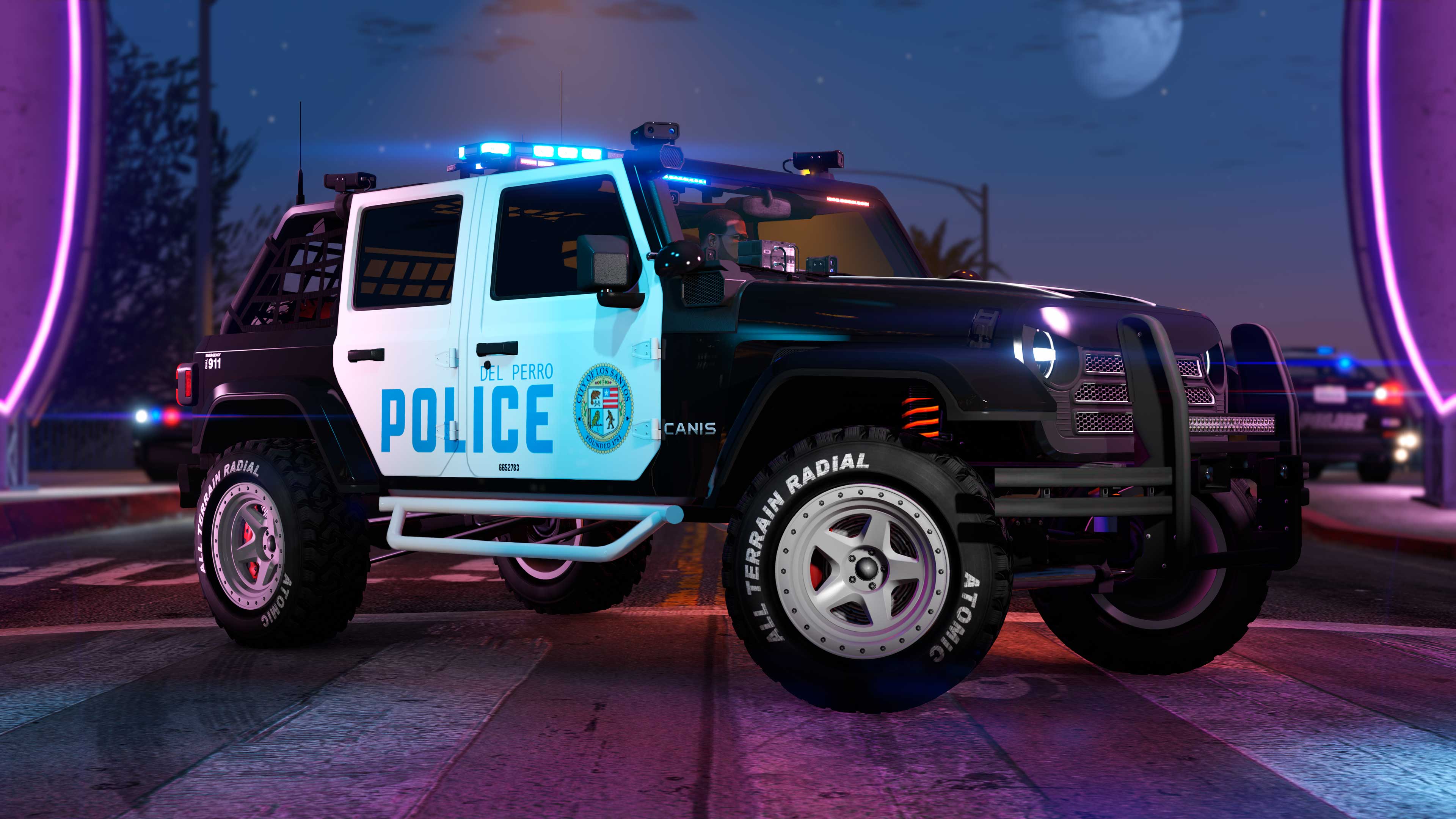 A Canis Terminus Patrol law enforcement SUV. 