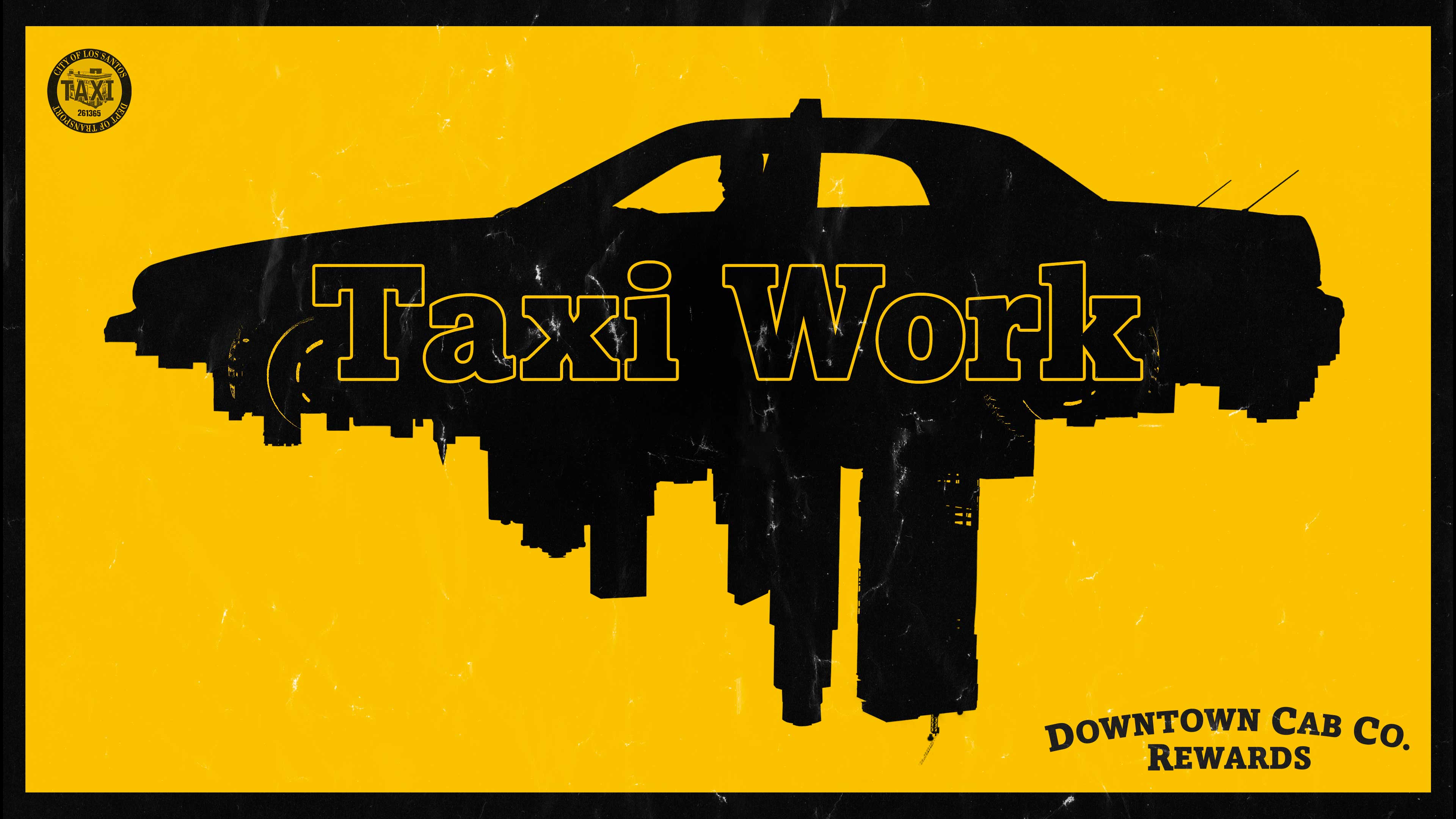 Taxi Work event poster. 